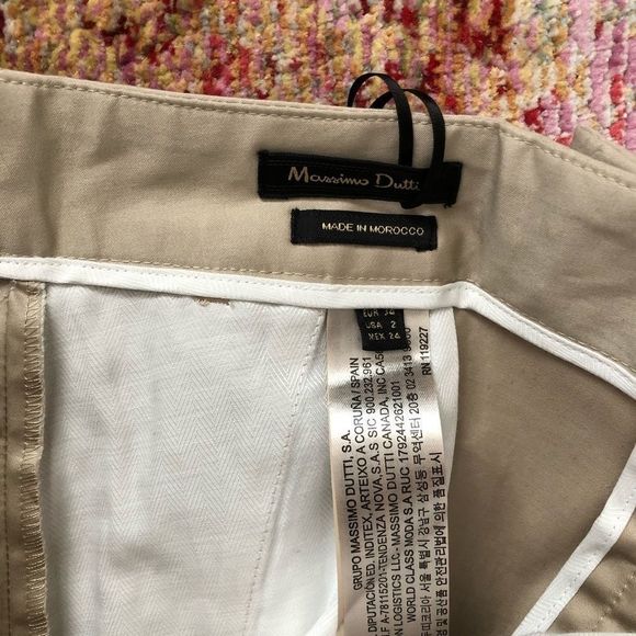 Massimo Dutti Wide Leg cotton Pants - Picture 2 of 6